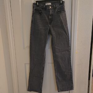 Abercrombie & Fitch '90s Relaxed High Rise Gray Jeans